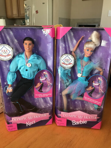 Mattel Ken And Barbie - Olympic Usa Skater 1998 Olympics