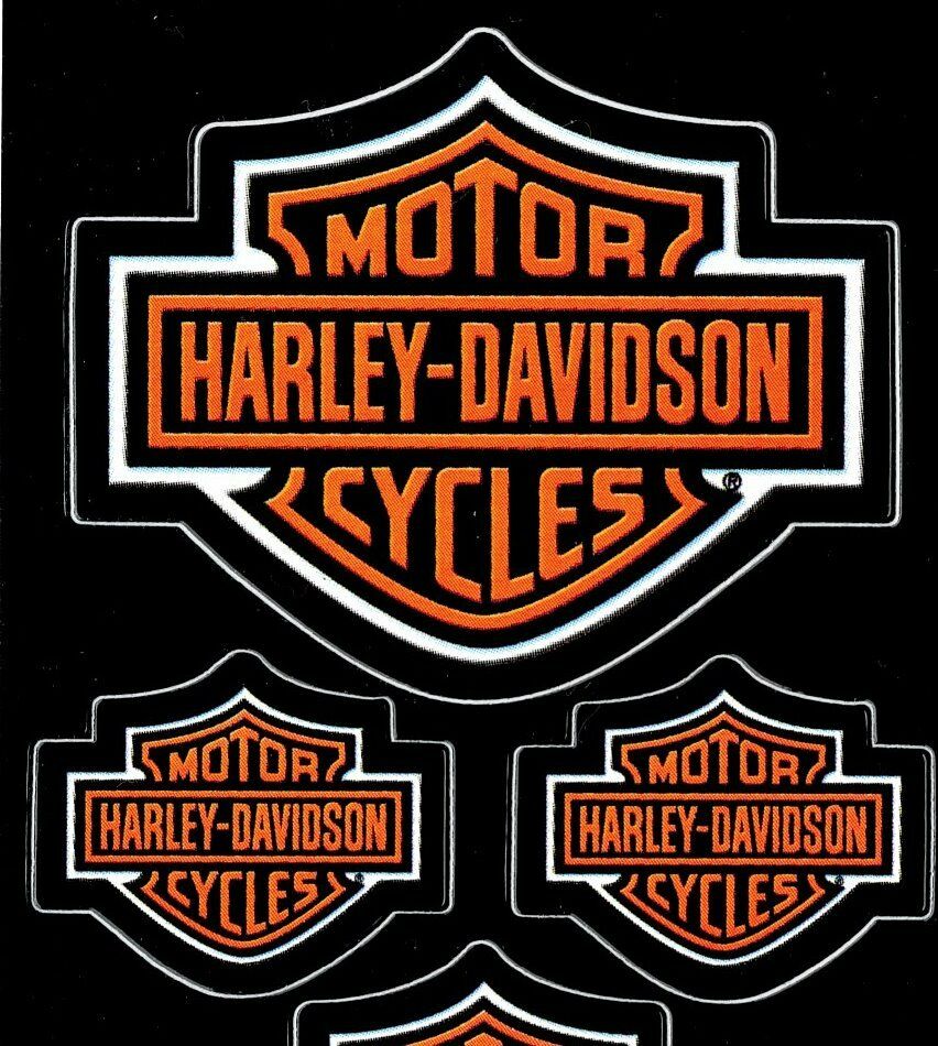 Five (5) Harley Davidson  Bar & Shield Decals ** Made In Usa **