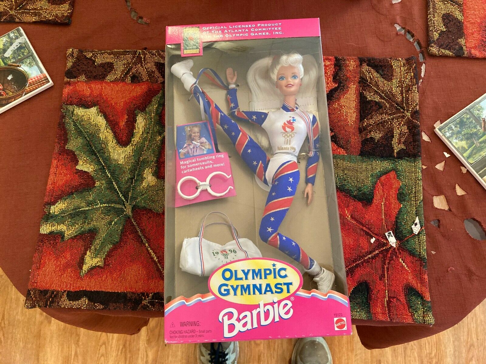 1995 Matel 15123 Olympic Gymnast Barbie In Atlanta 1996 Olympic Games Collection