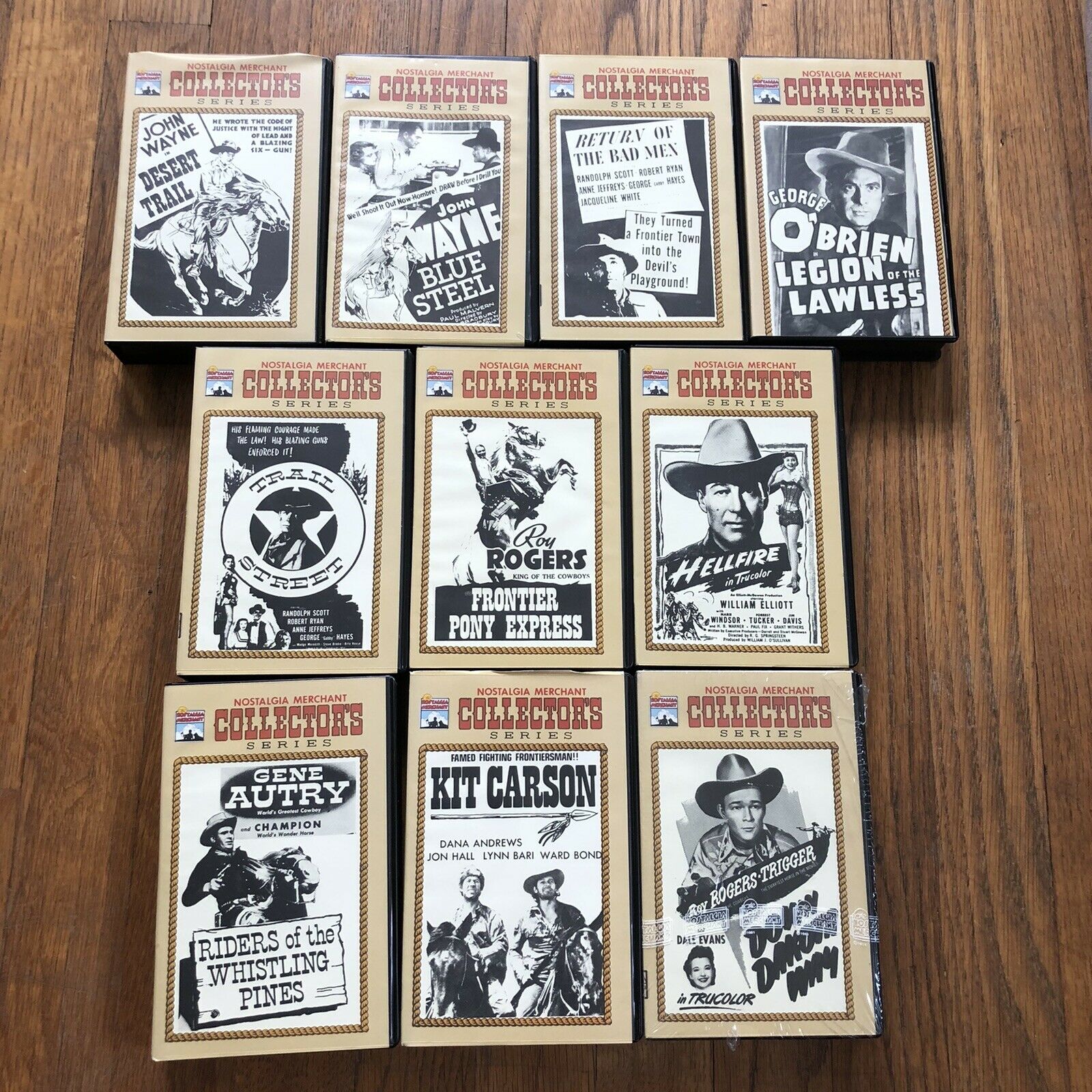Nostalgia Merchant Collector’s Series Betamax Beta Movie Lot 10 Tapes Westerns