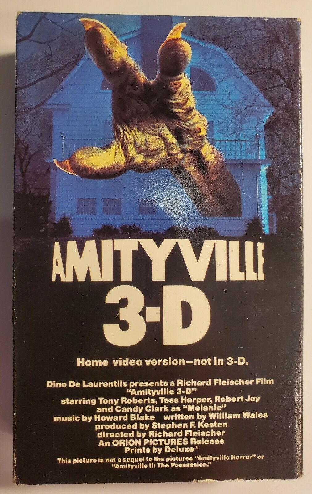 Amityville 3-d Betamax -not Vhs Orion 1983