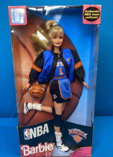 1998 Mattel Nba New York Knicks Barbie Doll New Nib 20714