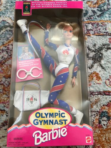 Barbie Olympic Gymnast 1996 Atlanta Games Doll Collectible Mattel Vintage 90s