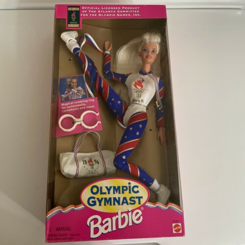 Vtg 1996 Olympics Gymnast Barbie Doll Special Edition Mattel 15123 Nrfb