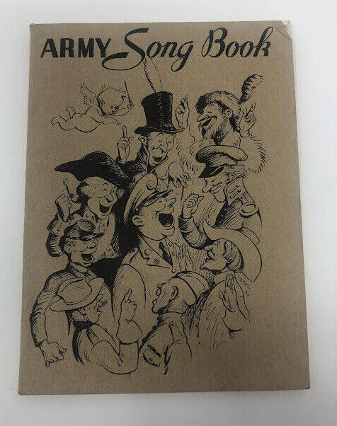 Early Ww2 U.s. Army Issued "army Song Book" Booklet, 1941 64 Pages Vgt Original