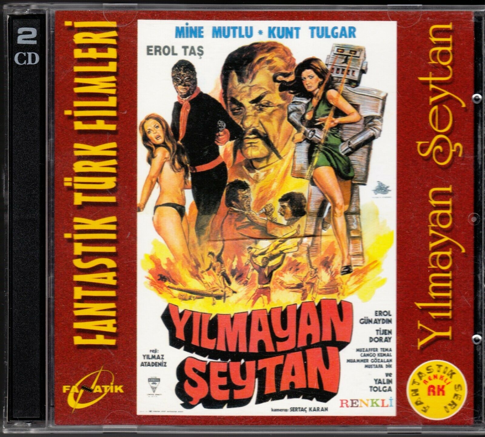 Yilmayan Seytan (deathless Devil) (1973) Turkish Language Pal Format 2 Disc Vcd