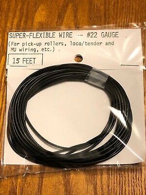Lionel Super Flexible Wire 22 Gauge 15 Ft For Pick Up Rollers, Tenders & Loco's