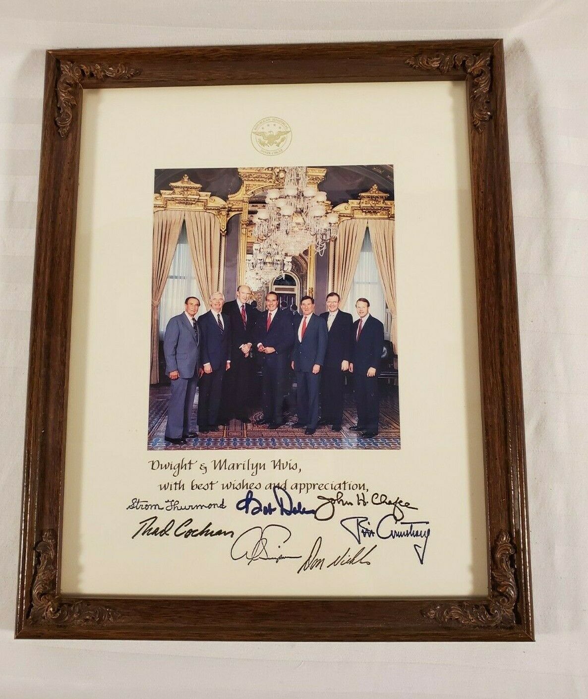 Vintage Republican Senate Senatorial Inner Circle Photograph Picture ~ Signed