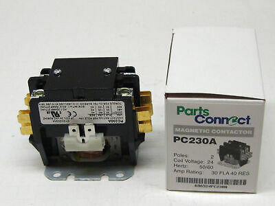 Pc230a Contactor Double Two Pole 30 Amps 24 Volts For Air Conditioner Heat Pump