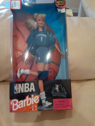 Barbie Doll Minnesota Timberwolves Nba Basketball Collectible Mattel #20702 1998