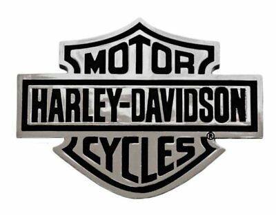 Harley-davidson 3-d Bar & Shield Chrome Injection Molded Decal Emblem