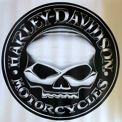 Harley Davidson Willie G Skull Logo Extra Large Trailer Garage Decal Sticker 29"