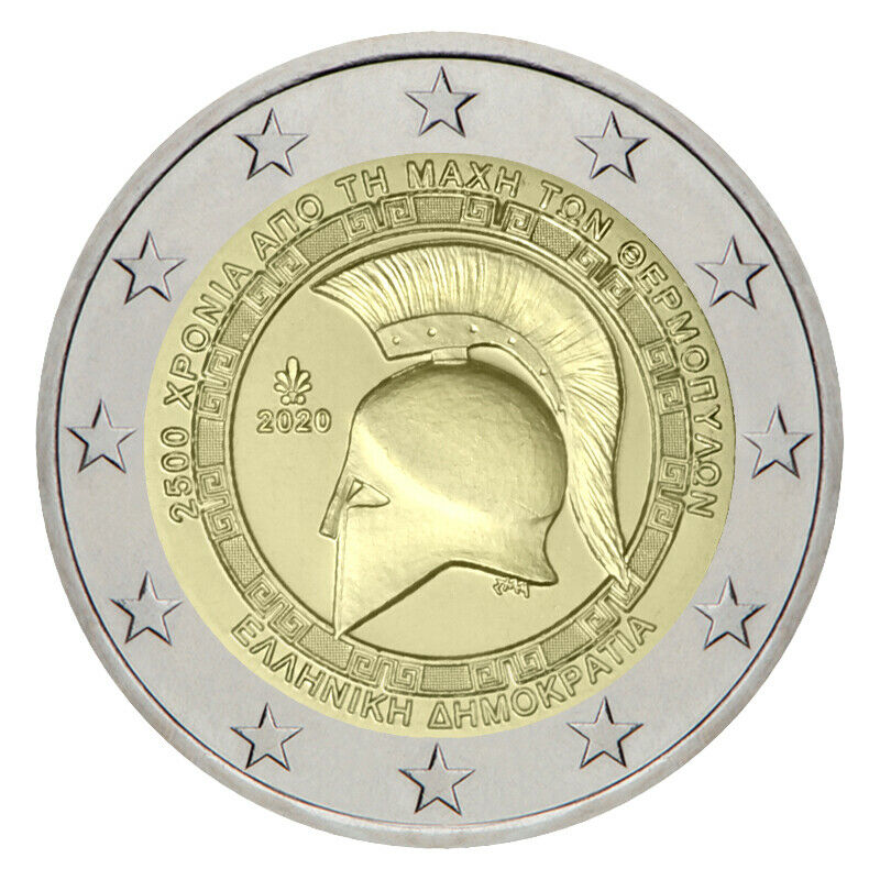 Greece 2 Euro 2020 Commemorative - Battle Of Thermopylae - Bu From Mint Roll