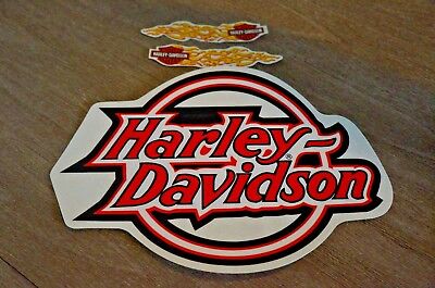 New Harley Davidson Decal Sticker 9.25" Outside Large Circle Logo Blu Mini Tank
